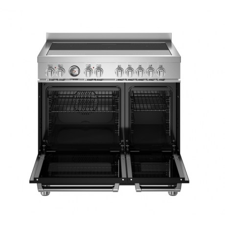 BERTAZZONI MAS95I2EXT Κουζίνα Ηλεκτρική με 2 Φούρνους και Επαγωγικές Εστίες 90cm Inox
